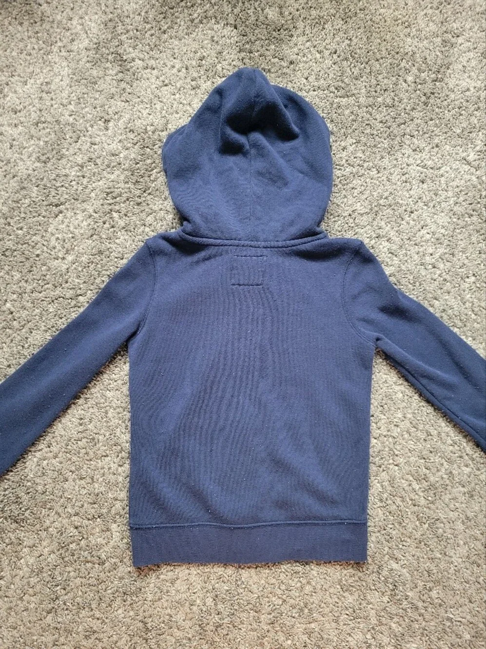 OshKosh B'gosh Navy Hoodie with Multicolor Sequin Logo Size 4/5T